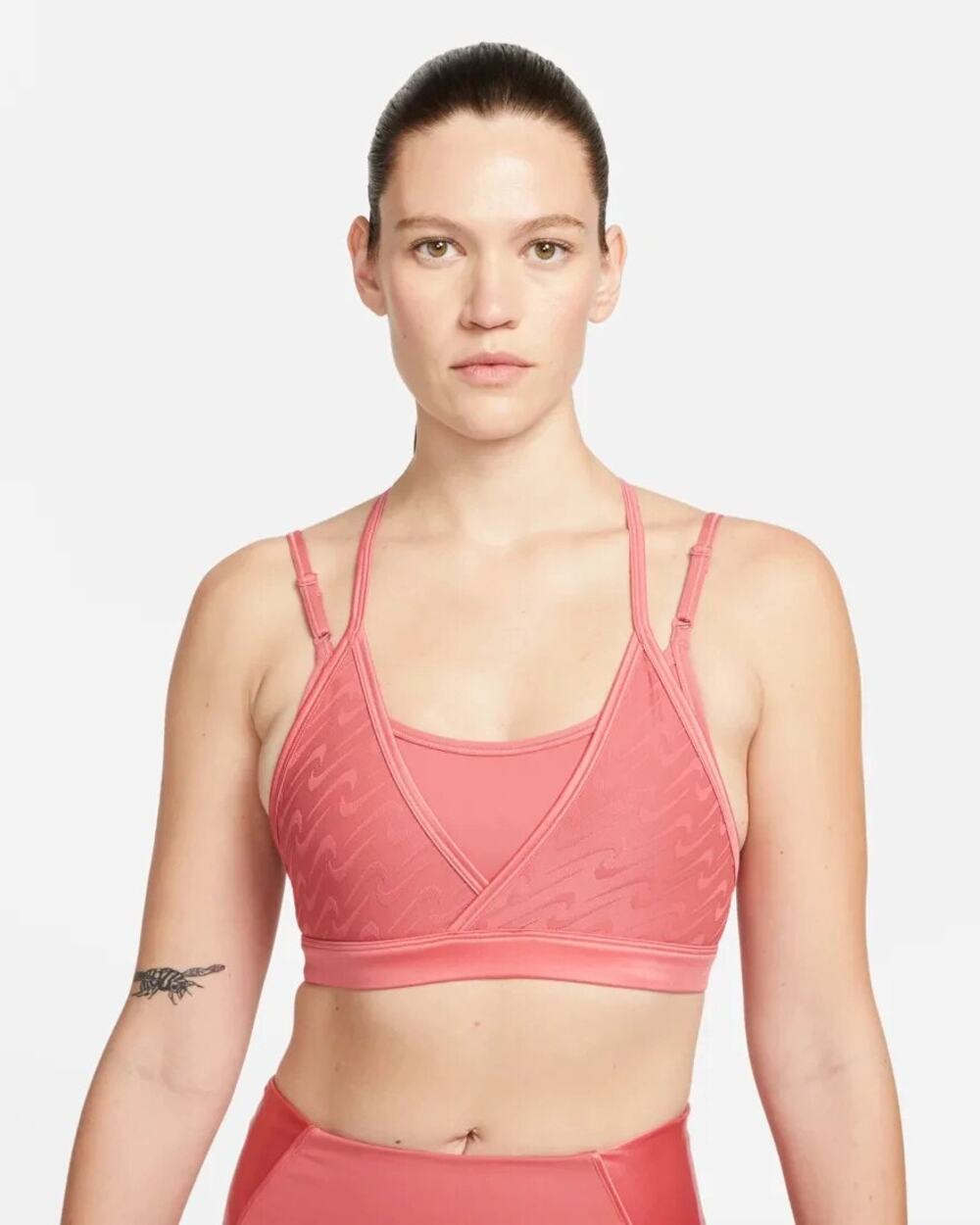Nike Dri-Fit Indy Icon Clash Sports Bra Women’s Large Archaeo Pink NWOT
